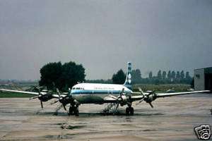 KLM DC 7C PH DSF Bremen Oct69 Holland Airline Photo 4X6  