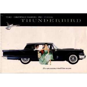    1959 FORD THUNDERBIRD Sales Brochure Literature Book: Automotive