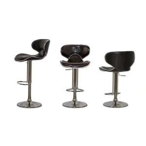  Urban Contemporary Black Crocodile Bar Stool