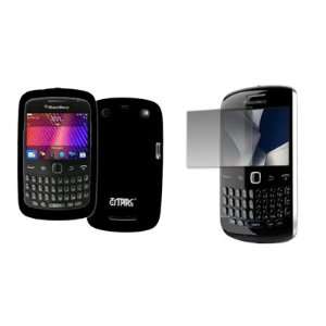   Silicone Skin Case Cover + Screen Protector for BlackBerry Curve 9360