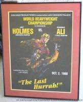   Heavyweight Boxing Poster Larry Holmes Muhammad Ali The Last Hurrah