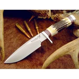  Blackjack Knives Model 125 Fixed 5 Blade, Sambar Stag 