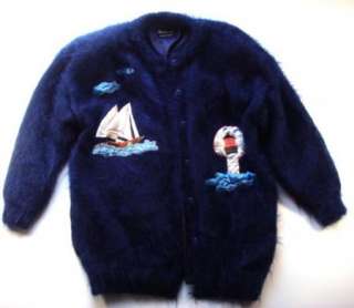 Vintage Norwegian Design Bergen Norway Sweater Jacket M  