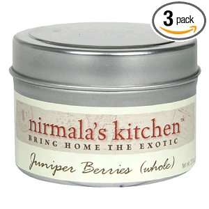 Nirmalas Kitchen Single Spice, Juniper berries (Whole), 2 Ounce Unit 