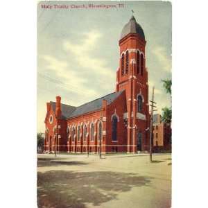  1915 Vintage Postcard Holy Trinity Church Bloomington 