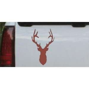 Deer Head Shadow Hunting And Fishing Car Window Wall Laptop Decal 