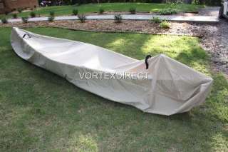 NEW HEAVY DUTY KAYAK/CANOE COVER UP TO 16 TAN/BEIGE  