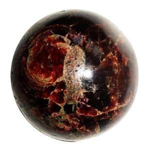 Garnet Ball 02 Red Crystal Sphere Total Health Stone Pretty Gemstone 1 