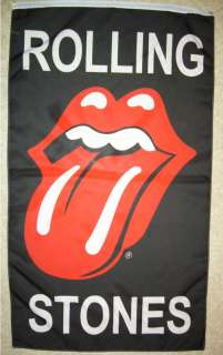 Rolling Stones Flag 3X5 ft black new classic Rock punk  