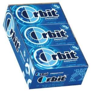 Orbit Sugarfree Gum, 14 Piece cts, 24 ct, Peppermint (Quantity of 2)