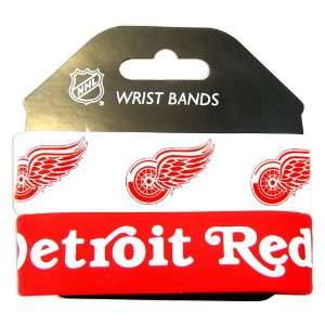  Detroit Red Wings Rubber Wrist Band Set of 2 NHL Sports 