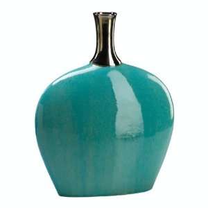  Small Vase in Sky Blue and Black