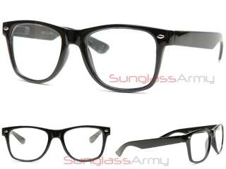 Large Wayfarer Eyeglasses   Black  