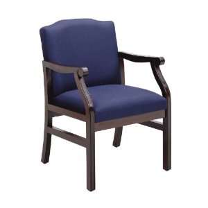   HeavyDuty Fabric Traditional Guest Chair with Casters: Office Products