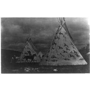  Sioux tepees,decorated,paintings,Native Americans: Home 