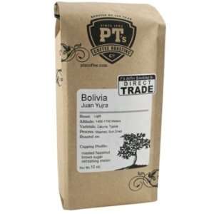 PTs Coffee   Bolivia Juan Yujra Coffee Beans   12 oz  