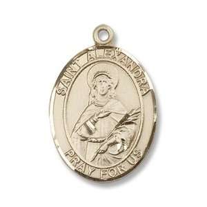   St Alexandra Pendant Patron Saint Catholic Christian Necklace: Jewelry