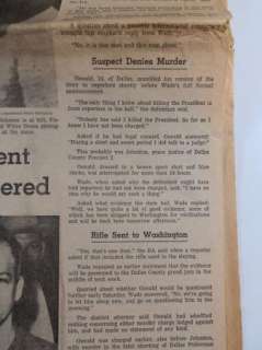   JFK Kennedy Fort Worth Star Telegram November 23 1963 Newspaper  