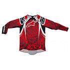 Alpinestars Techstar Long Sleeve MX Motocross MTB Bike DH Jersey Red 