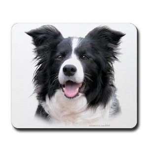  Border Collie Head Study Female Collie Mousepad by 