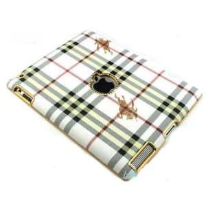  Luxury Back Case Cover for Ipad 2 Inspired Burberry Style 