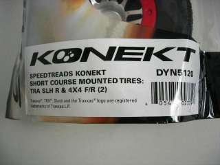Dynamite SpeedTreads Konekt SC Mounted Tires Slash 2WD Rear 4x4 Fr/R 