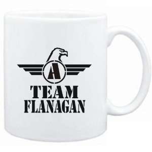  Mug White  Team Flanagan   Falcon Initial  Last Names 