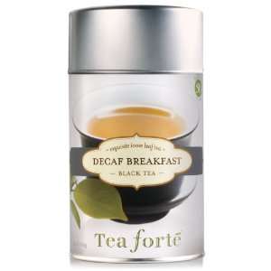 Tea Forte Loose Leaf Tea Canister Decaf Breakfast  Grocery 