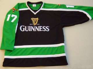 Guinness Jersey Beer Hockey AUTHENTIC XL New Guiness St Patrick s 