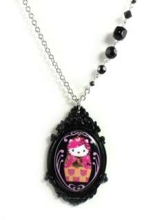 Tarina Tarantino Jewelry Hello Kitty Portrait Black Necklace