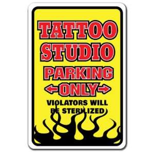  TATTOO STUDIO ~Novelty Sign~ parking body art gift: Patio 
