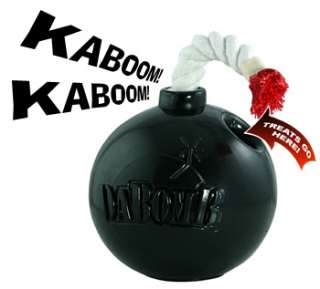   kaboom da bomb makes an exciting explosion sound when tapped on a hard
