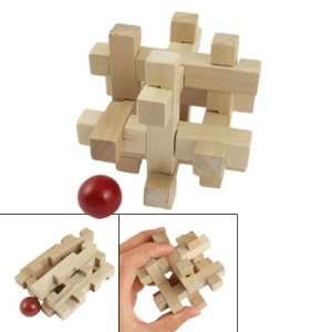   Child Brain Training Educational Wooden Puzzle Lock Toy: Toys & Games