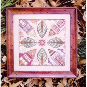  4 Corner Houses   Cross Stitch Pattern Arts, Crafts 