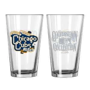  MLB Chicago Cubs 2 Pack 1908 Pint Glass