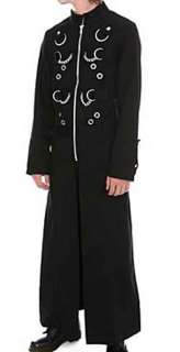 Tripp Hellbound Steampunk Goth Chain D Ring Stud Grommet Long Trench 