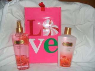 Victorias Secret Blossoming Romance Mist & lotion Comes w/gift bag 