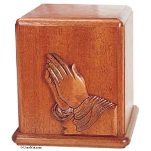  Praying Hands Mahogany Cremation Urn