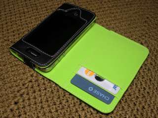   Credit Card Case for New iPhone 4S   Black, Green, Pink, or Blue