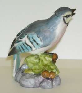 Vintage Royal Worcester Blue Jay Bird Figurine 3646 PB  