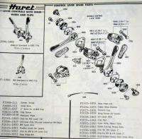 Vintage Huret Bicycle Bike Shifter Shift Lever Post Part #902 New Old 