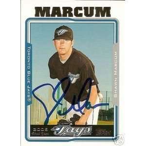  Shaun Marcum Signed Toronto Blue Jays 2005 Topps Card 