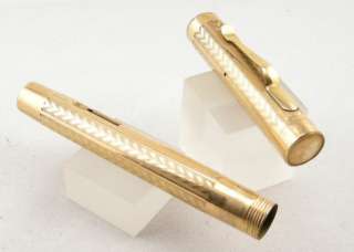 Wahl Gold Fountain Pen Body & Cap For Parts   1920s  