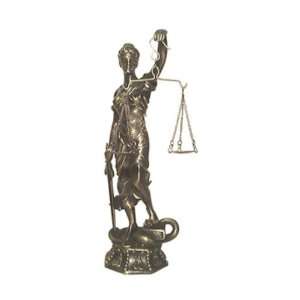  Bronze Statue   Lady Justice with Scales