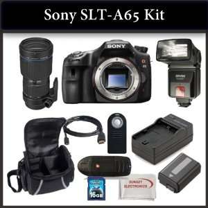 Sony SLT A65 Digital Camera Kit Includes Sony SLT A65 Camera, Tamron 