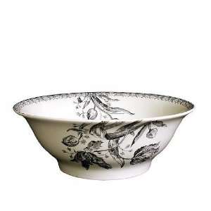  Gien Tulipes Noires Open Vegetable Serving Bowl: Kitchen 