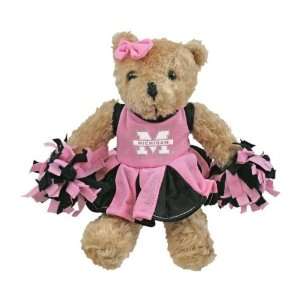  NCAA Pink Cheerleader Bear w/Sound Michigan Case Pack 16 