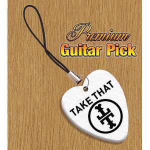  Take That Mobile Phone Charm Bass Guitar Pick Both Sides 