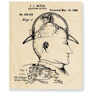  Patent Man   Wood Mounted Rubber Stamp Arts, Crafts 
