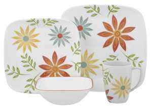 Also available is the Corelle Square Happy Days 16pc Dinnerware Set 